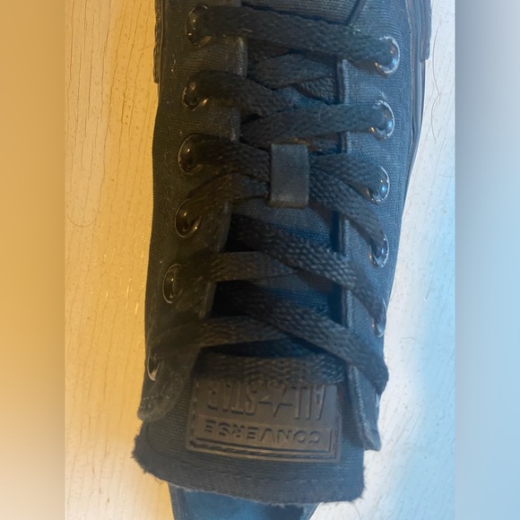 Men’s black converse shoe size 6 - Picture 2 of 12